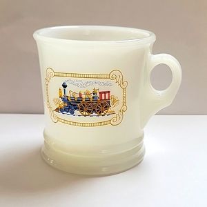 AVON Steam Train Mug, White Pearl Color.